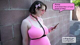 Huge tits teen slut Anna Blaze gets rammed hard by her date